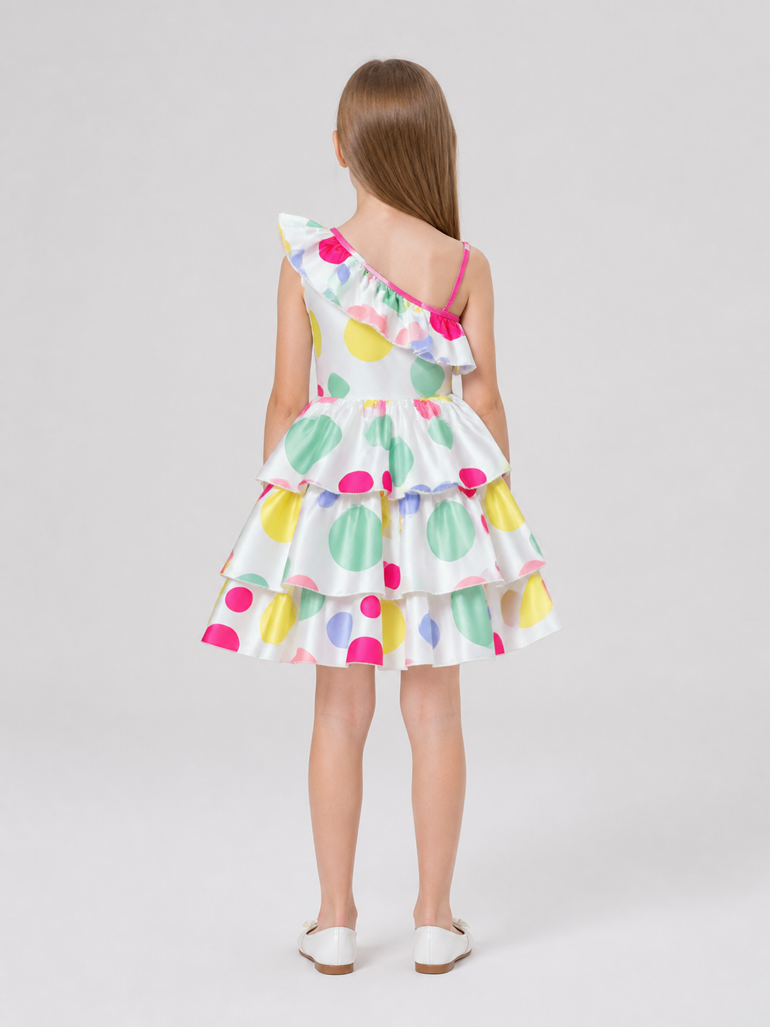 Polka Dot Tutu Party Dress with Ruffles