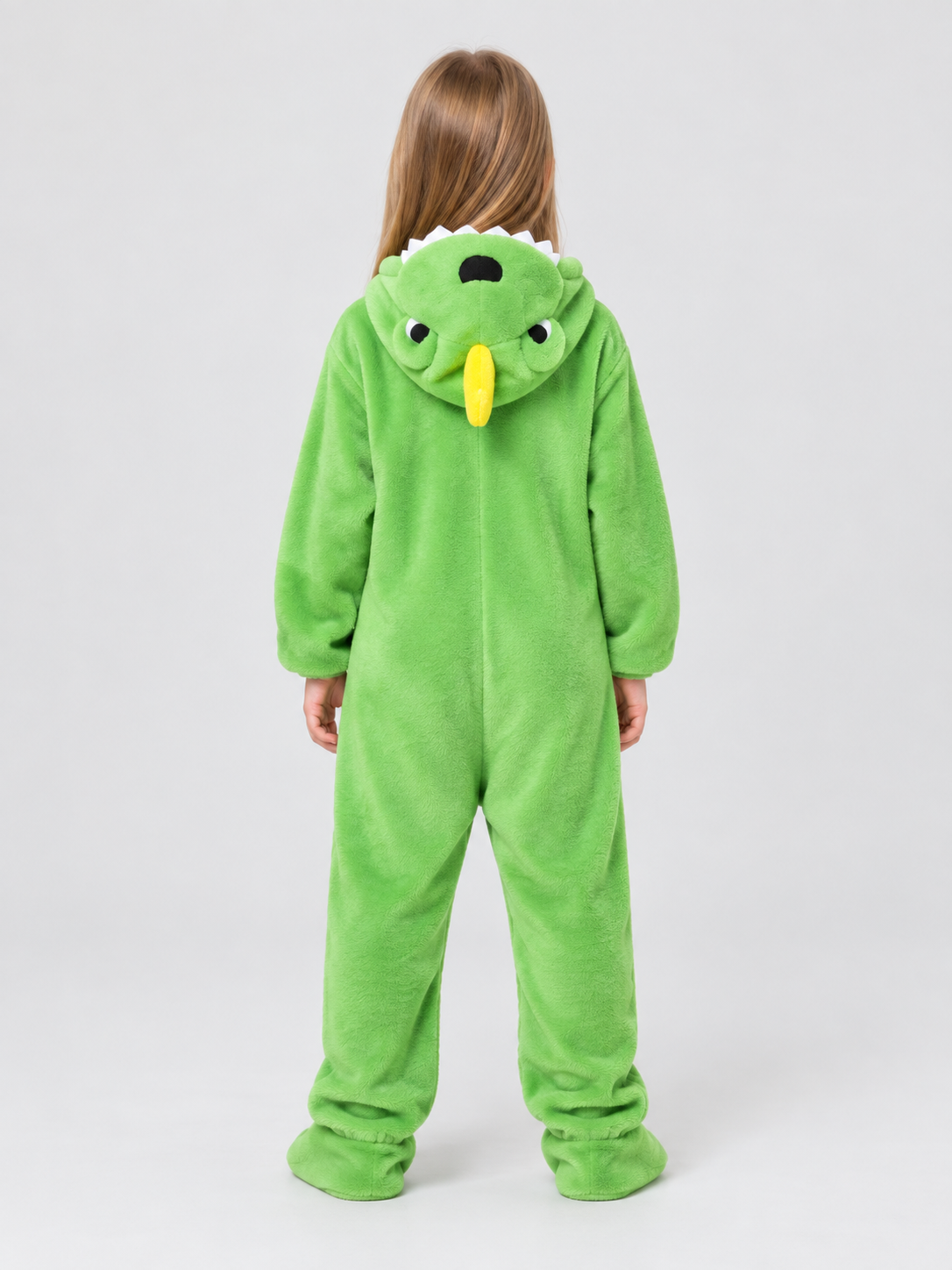 Green Dinosaur Hooded Pajama Jumpsuit