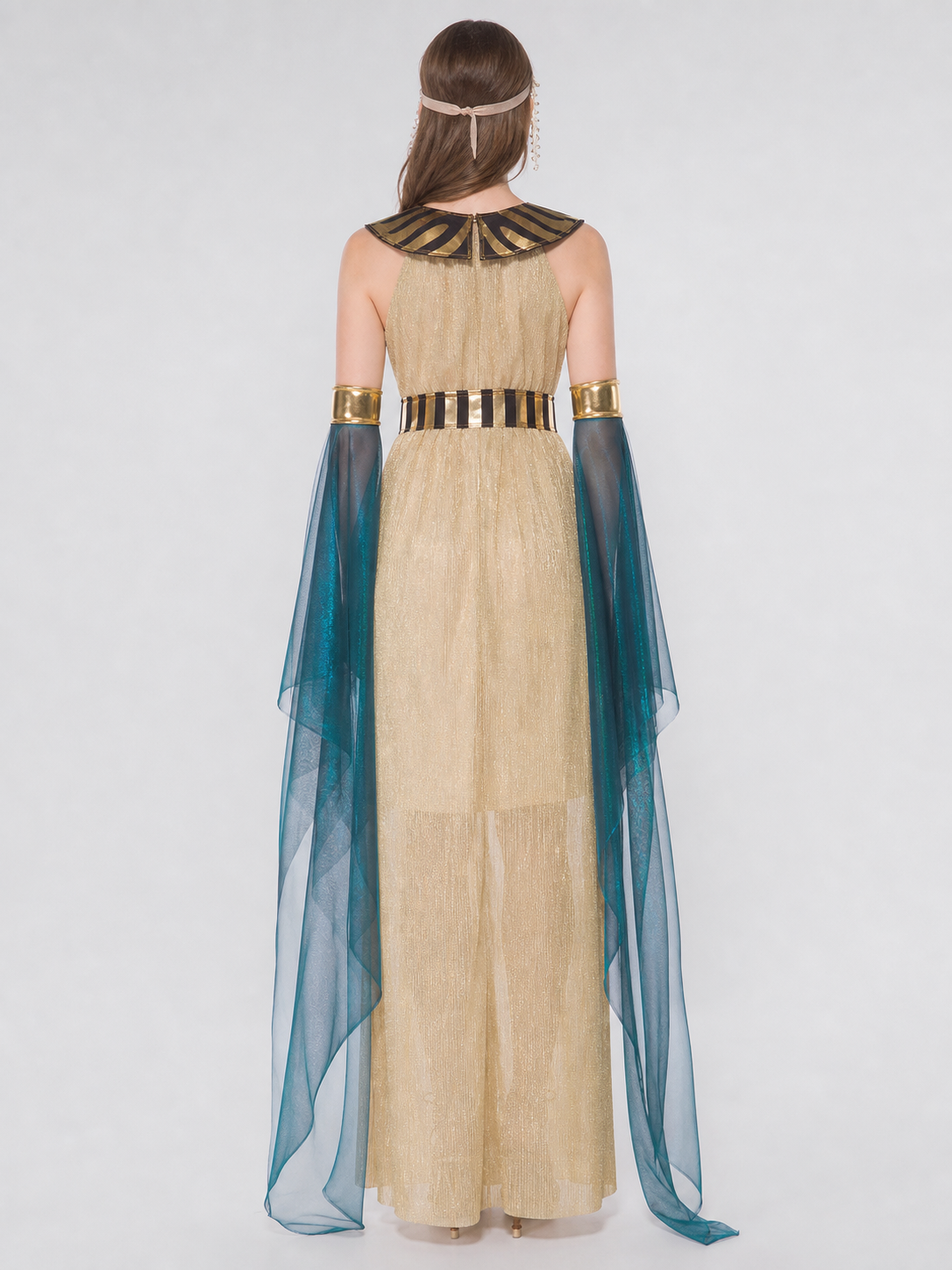 Cleopatra Cosplay Costume with Dress and Cape