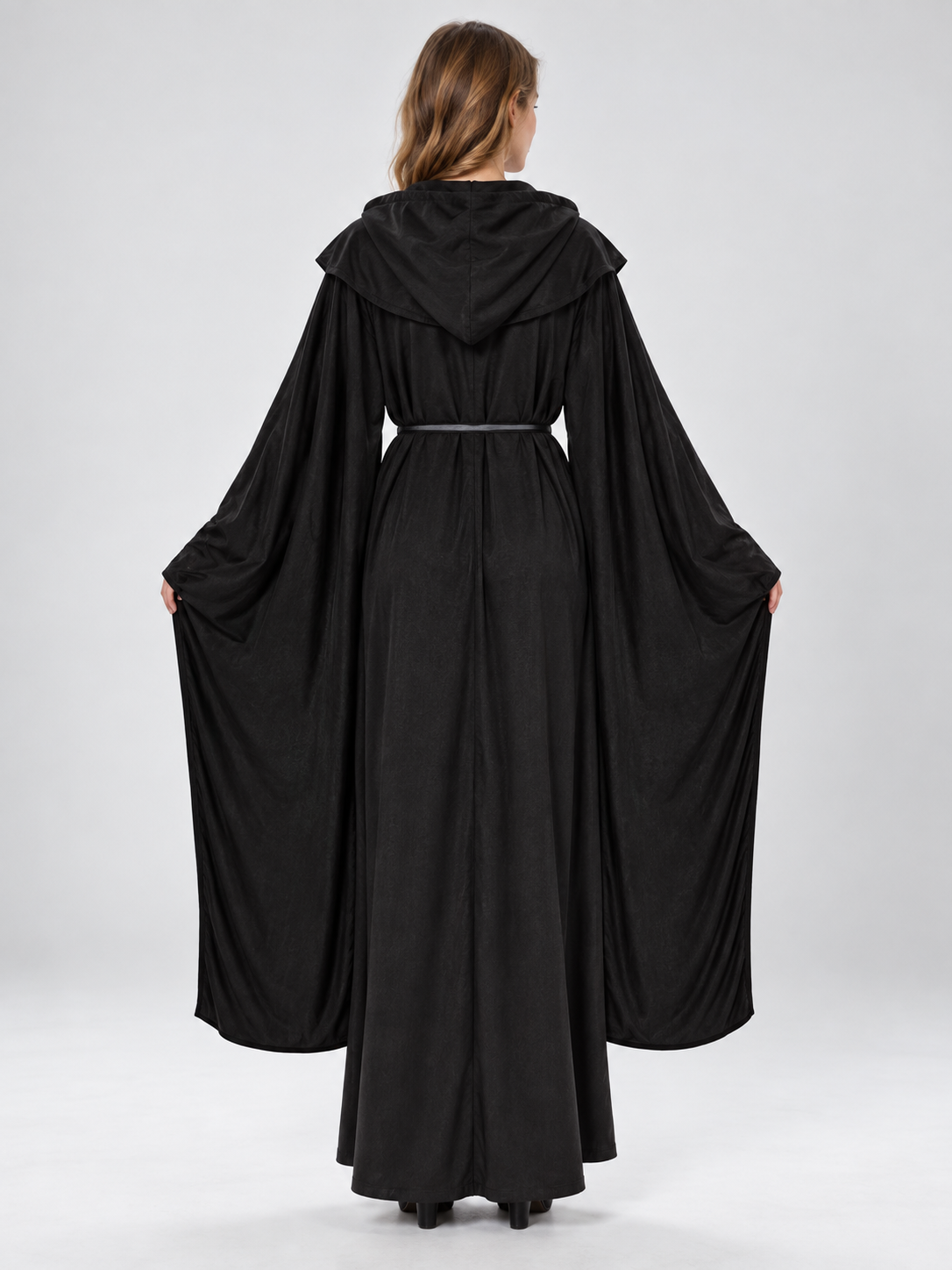 Hooded Vampire Costume, Black