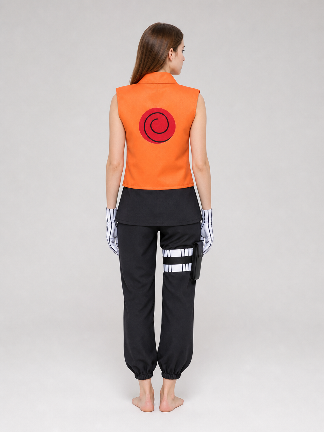 Naruto Cosplay Costume: Top, Bottoms, and Gloves