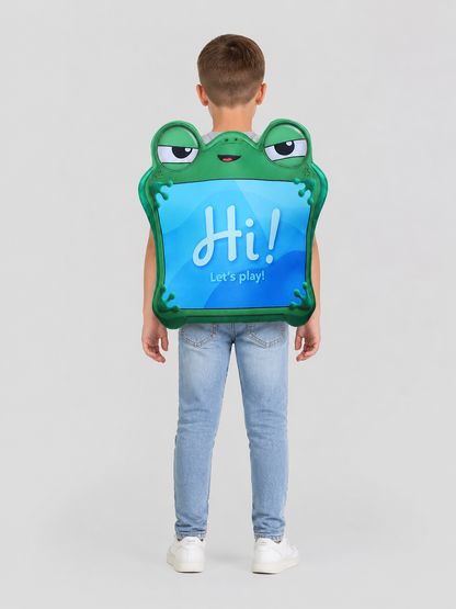 Green and Blue Frog Costume for Cosplay back view