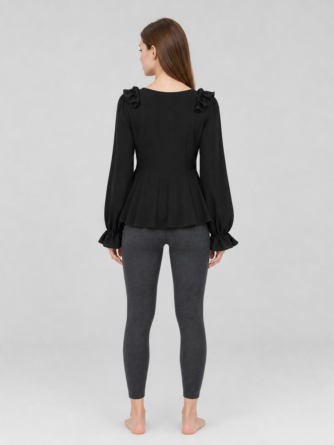 Renaissance-Style Shirt with Jabot and Lacing