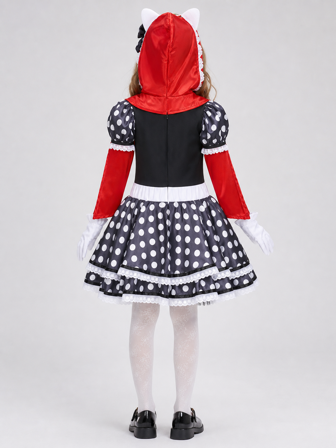 Costume Dress with Hood and Gloves