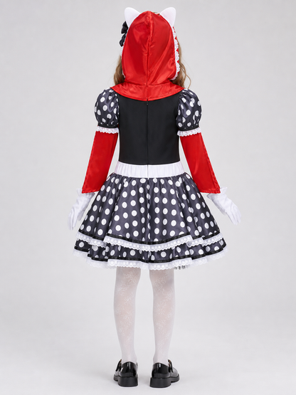 Costume Dress with Hood and Gloves