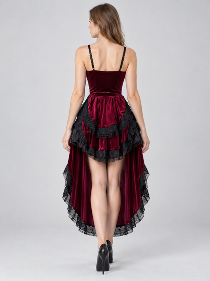 Gothic-Style Lace Carnival Dress
