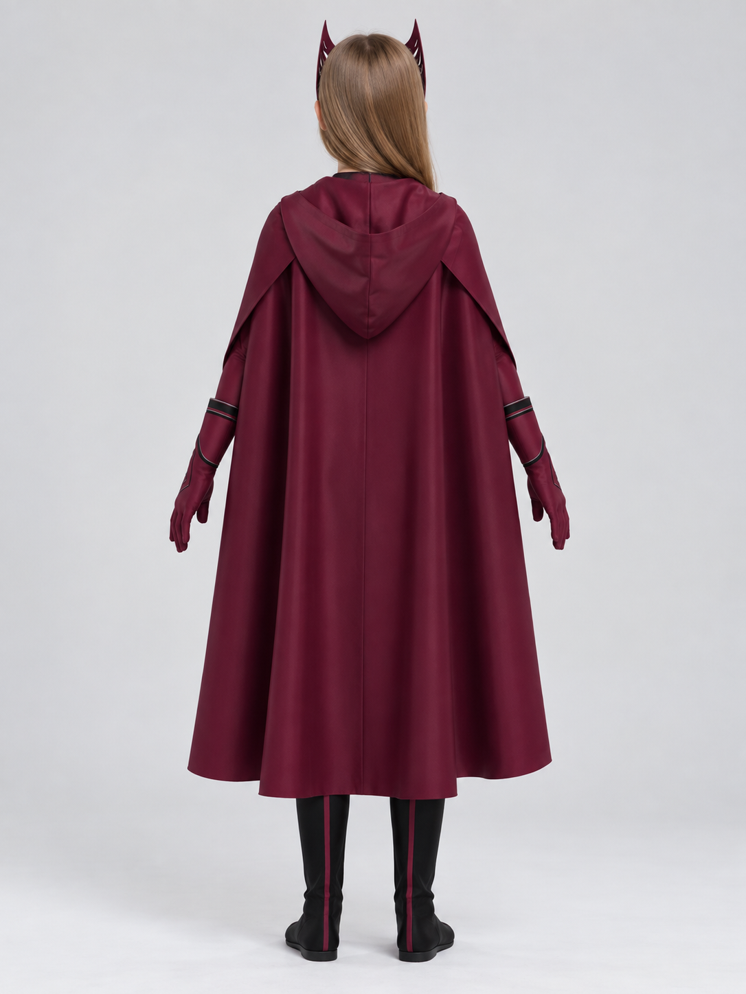 Scarlet Witch Cosplay Costume with Cape and Headpiece