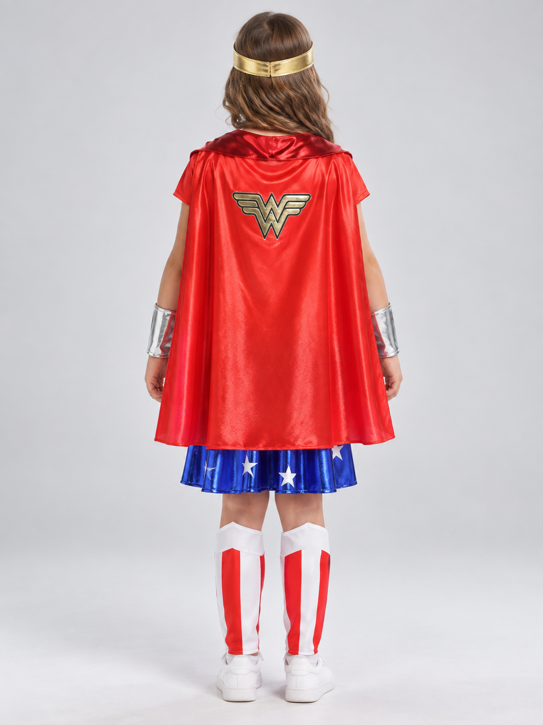 Kids' Superhero Carnival Costume with Cape and Skirt
