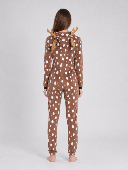 Deer Costume with Hood and Antlers