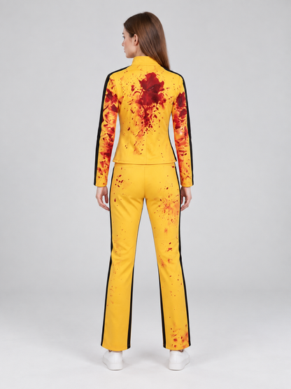 Kill Bill-Style Cosplay Costume back view