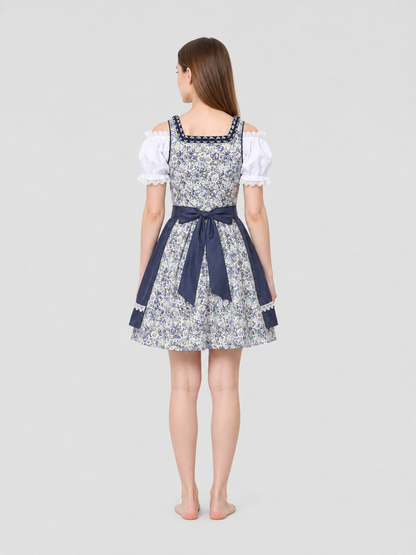 Folk Dress in Bavarian Style with Apron