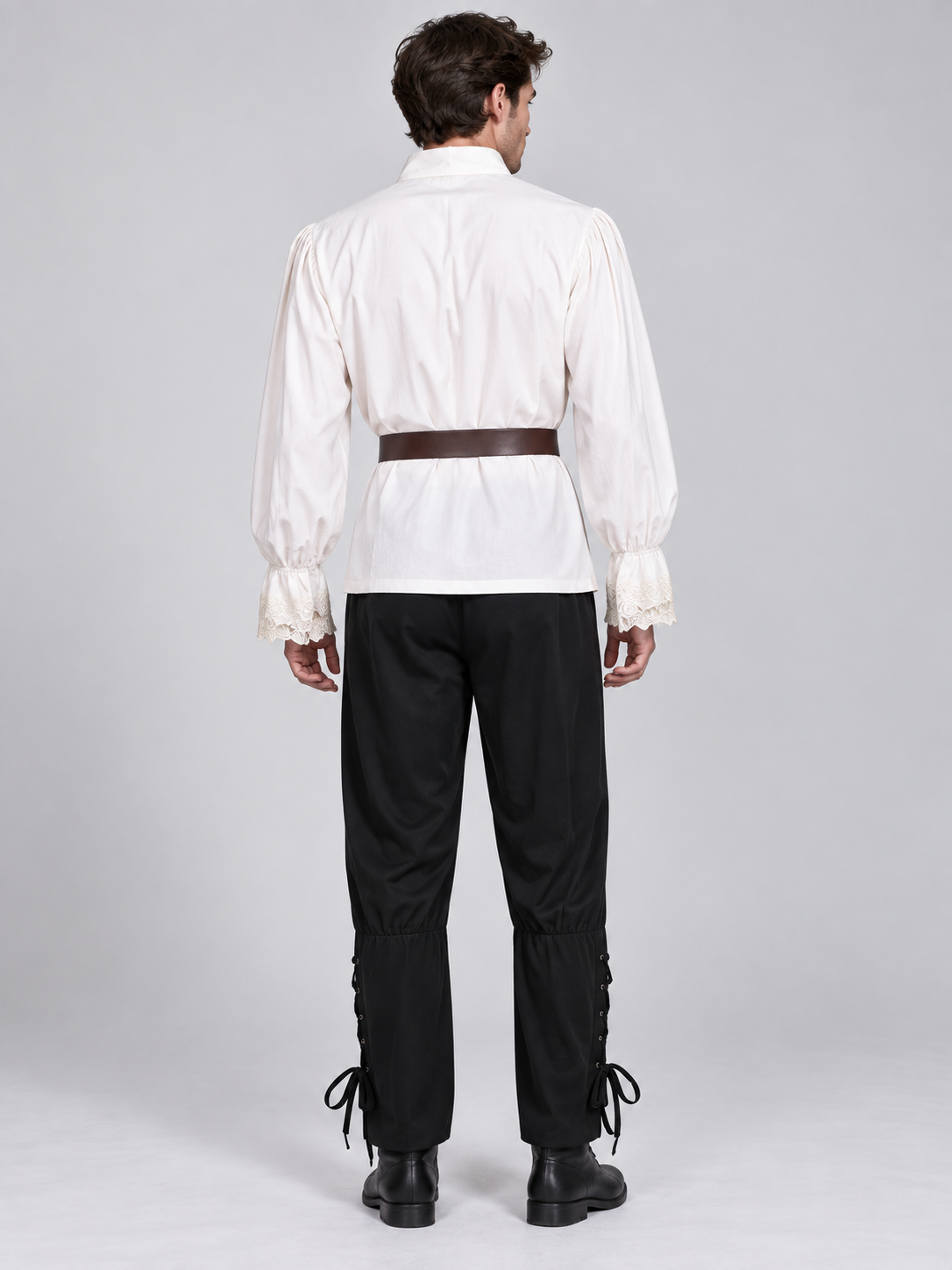 Medieval-Style Costume: White Shirt, Pants, Belt