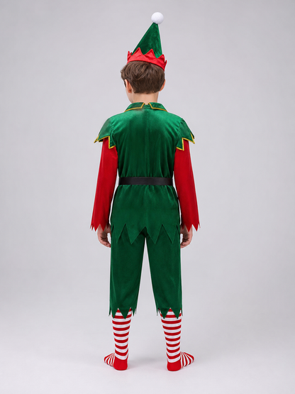 Christmas Elf Costume with Hat and Socks