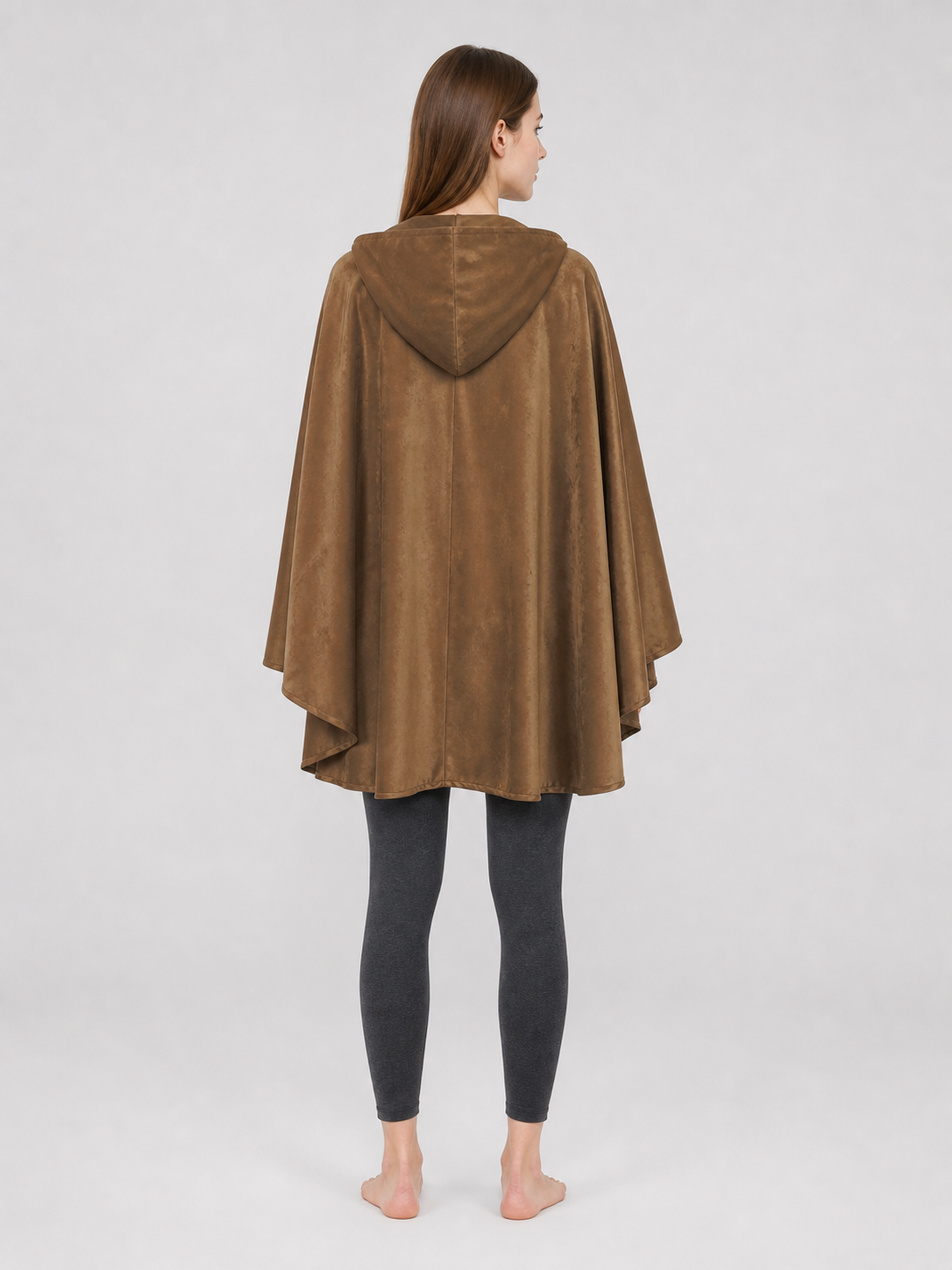 Brown Hooded Costume Cloak