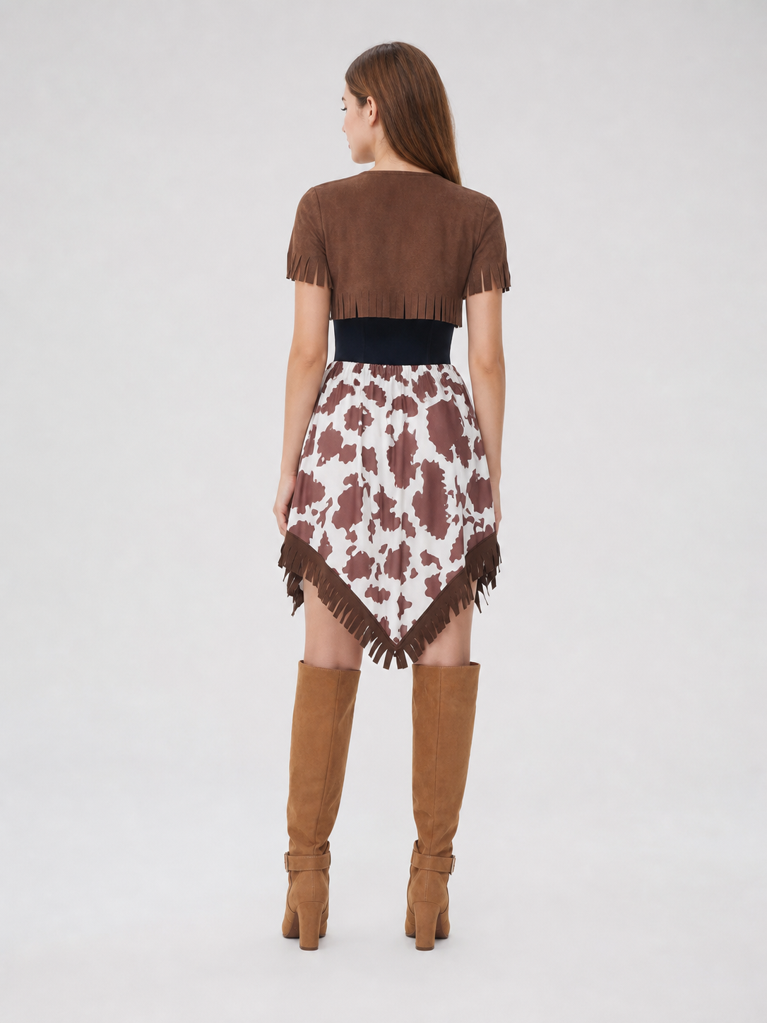 Western-Style Fringe Stage Costume back view