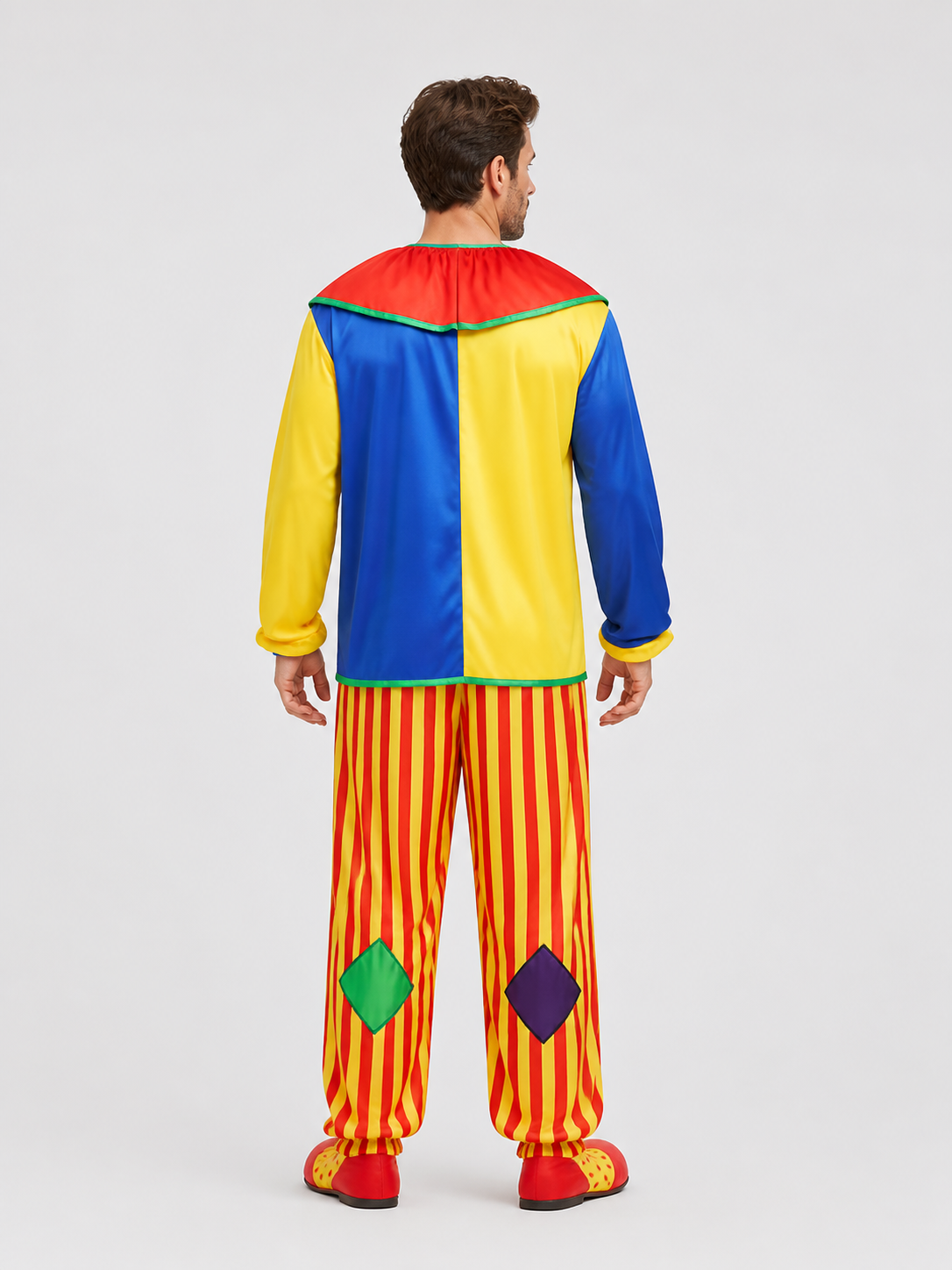 Clown Costume, Two-Piece, Multicolor