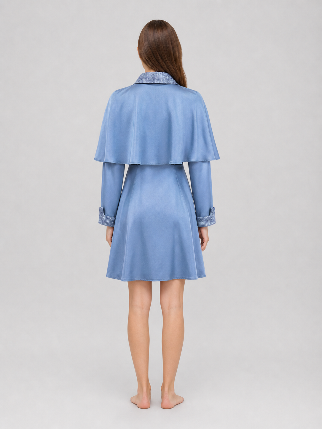 Beauxbatons Cosplay Dress with Capelet, Blue