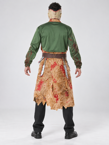Monster Costume with Mask and Apron back view
