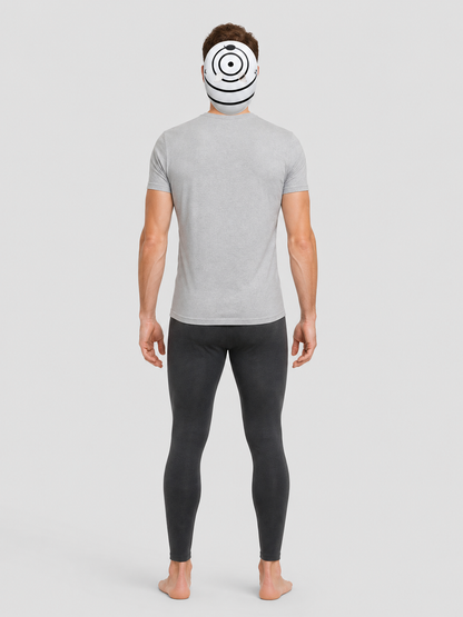 Tobi Mask, Anime Cosplay, White with Black Pattern back view