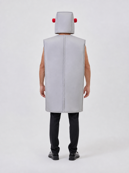 Robot costume with helmet for Halloween and parties