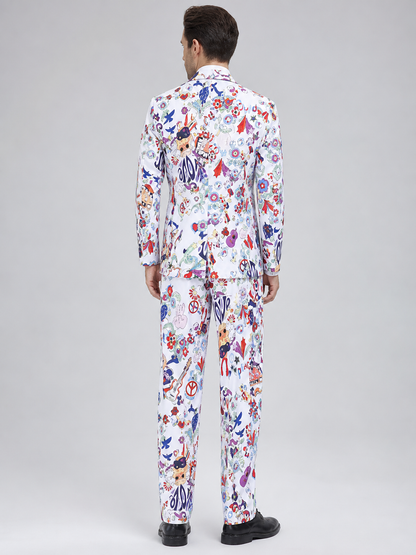 Costume with LOVE print — jacket and pants