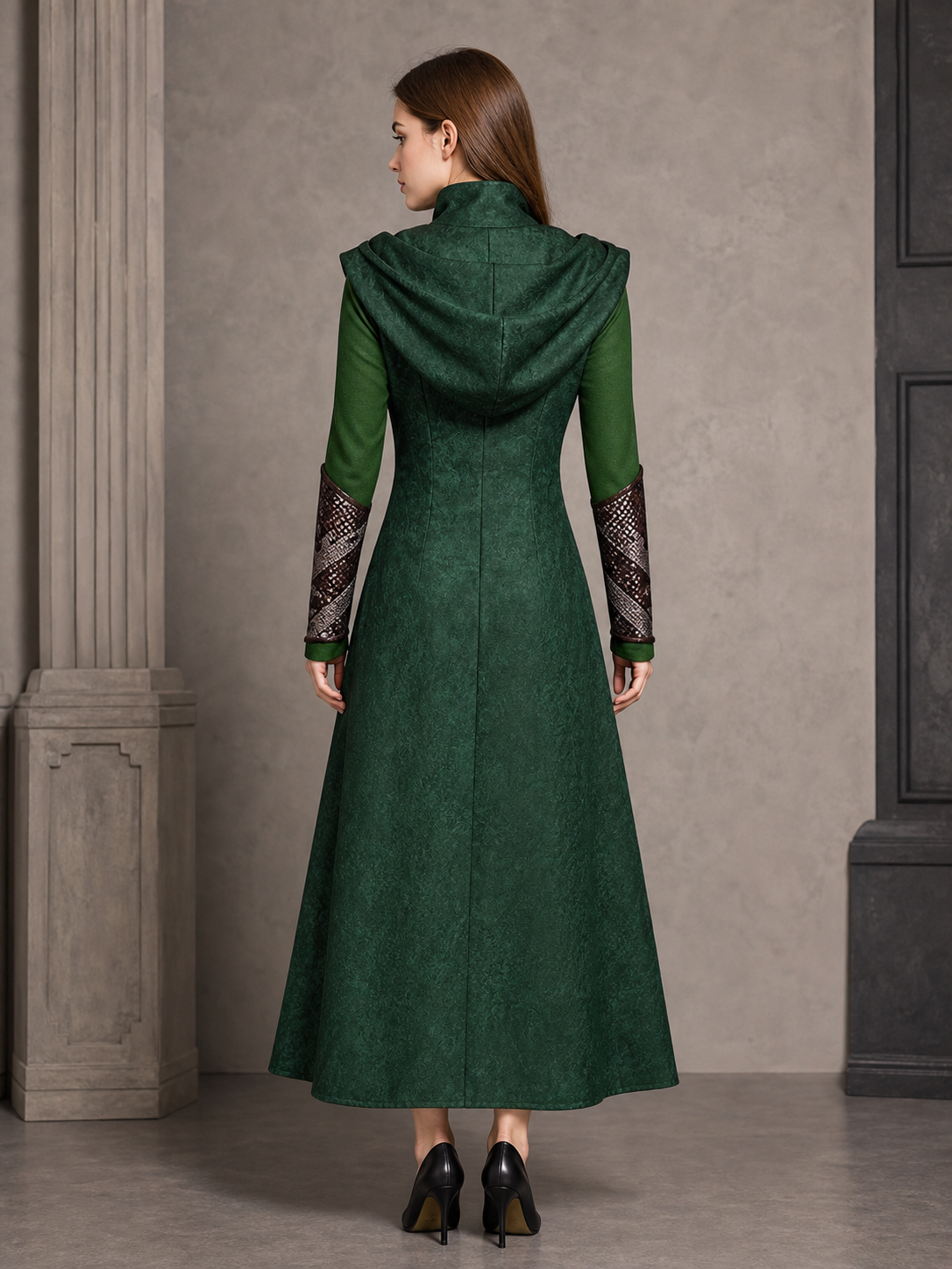 Tariel Cosplay Coat with Hood and Decoration