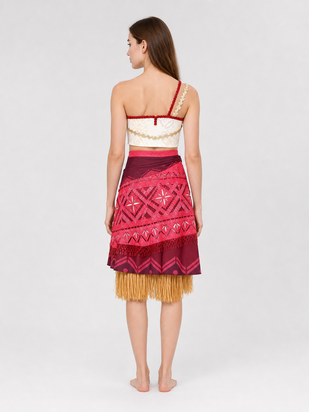 Moana cosplay costume with a layered skirt