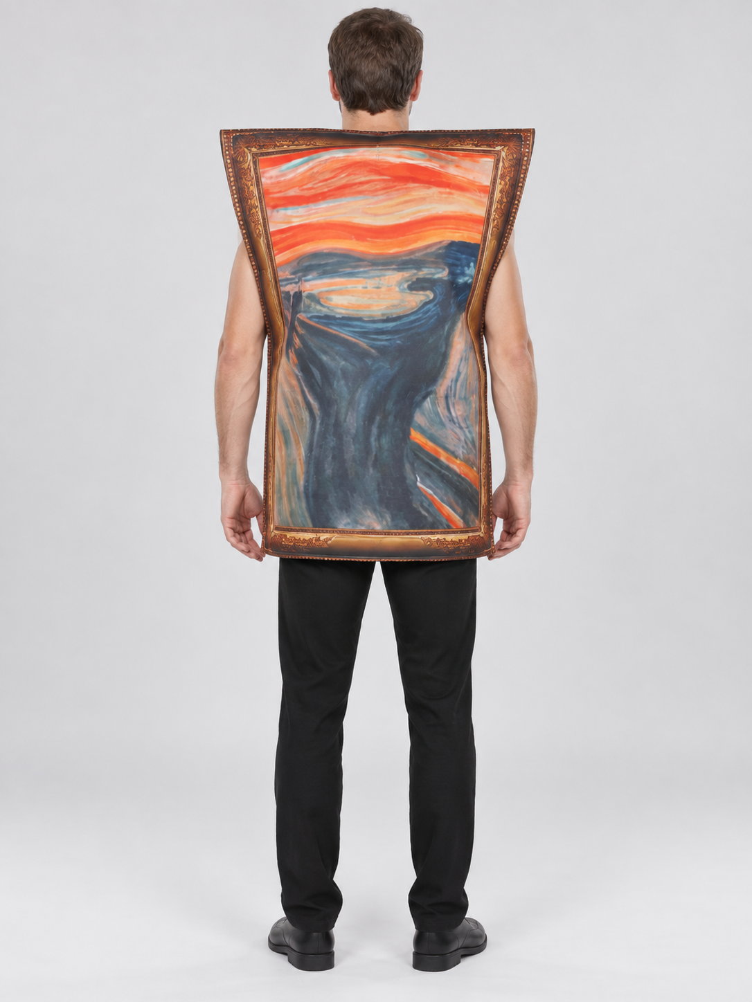 Sleeveless Carnival Tunic Costume with Painting Print