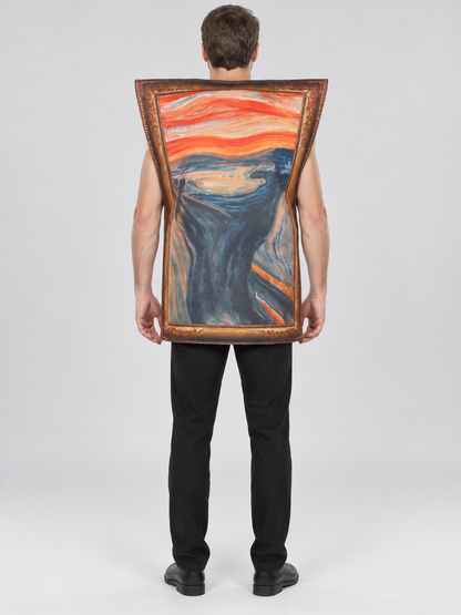 Sleeveless Carnival Tunic Costume with Painting Print