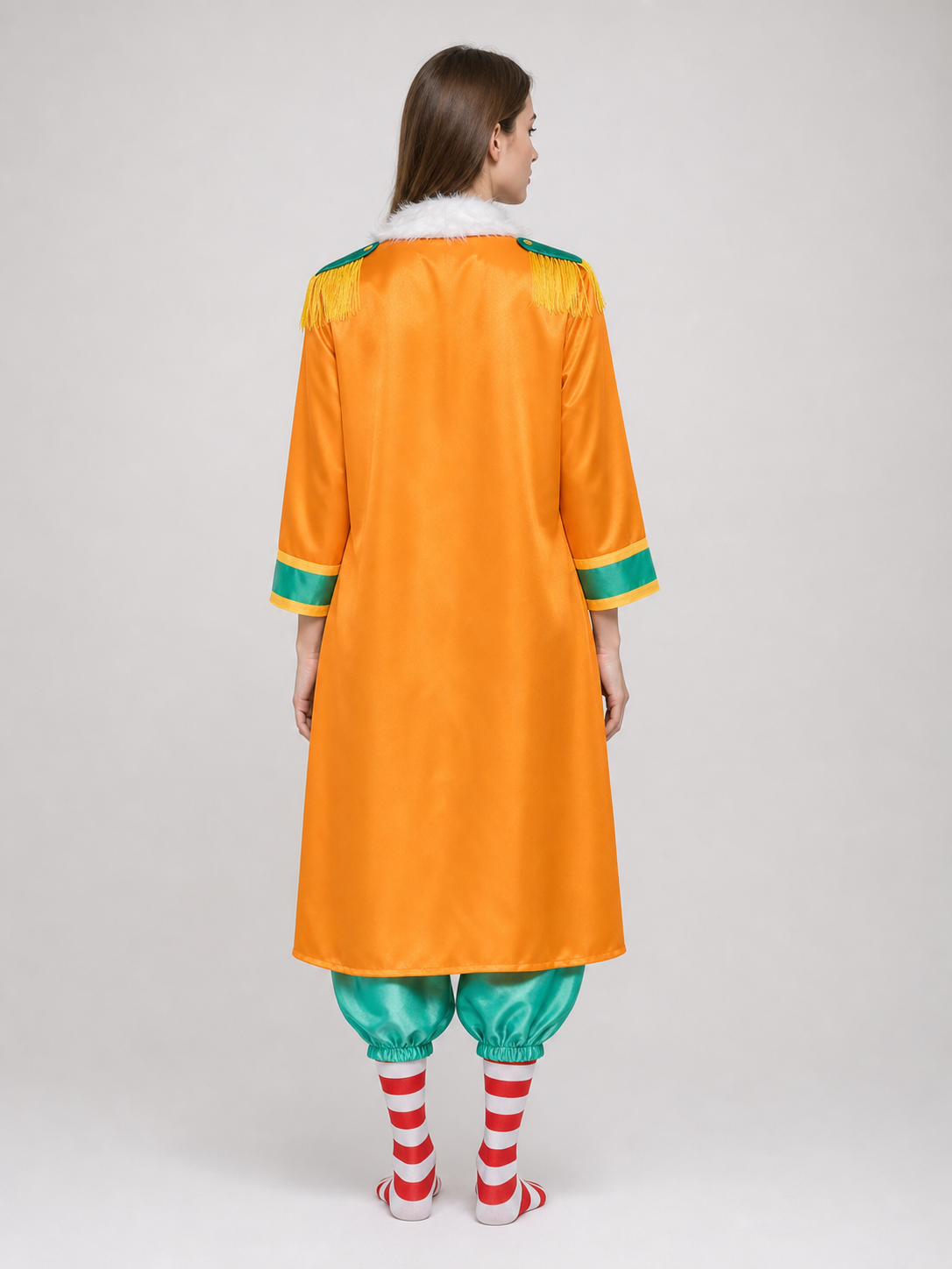 One Piece Buggy Cosplay Costume, 7 Pieces
