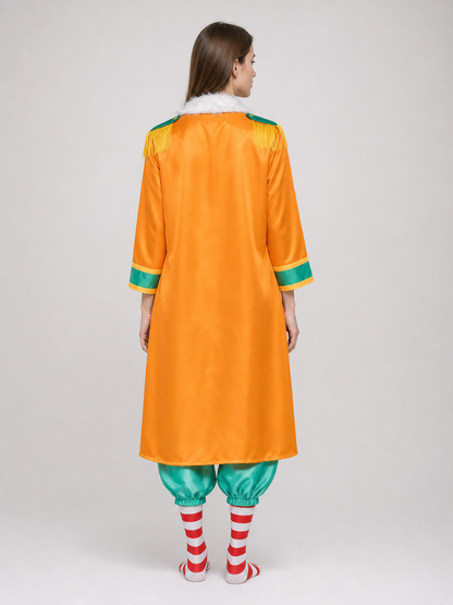 One Piece Buggy Cosplay Costume, 7 Pieces