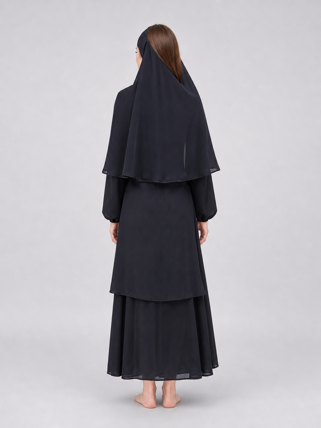 This nun costume is designed for a distinctive themed look and is suitable for costume parties, stage performances, themed events, Halloween, and other occasions when you want to add recognizable details to your outfit. The set comes in a c