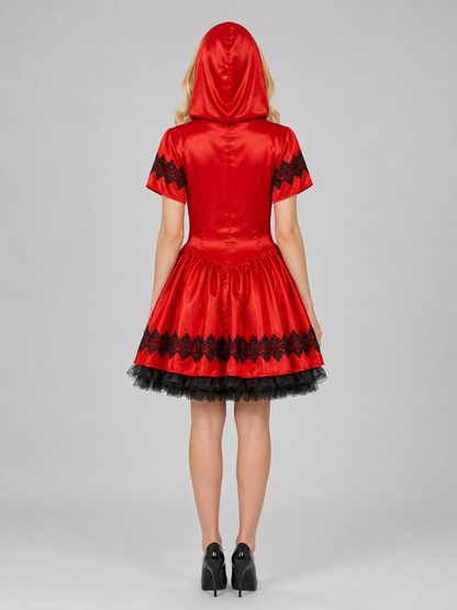 Little Red Riding Hood Hooded Cosplay Dress