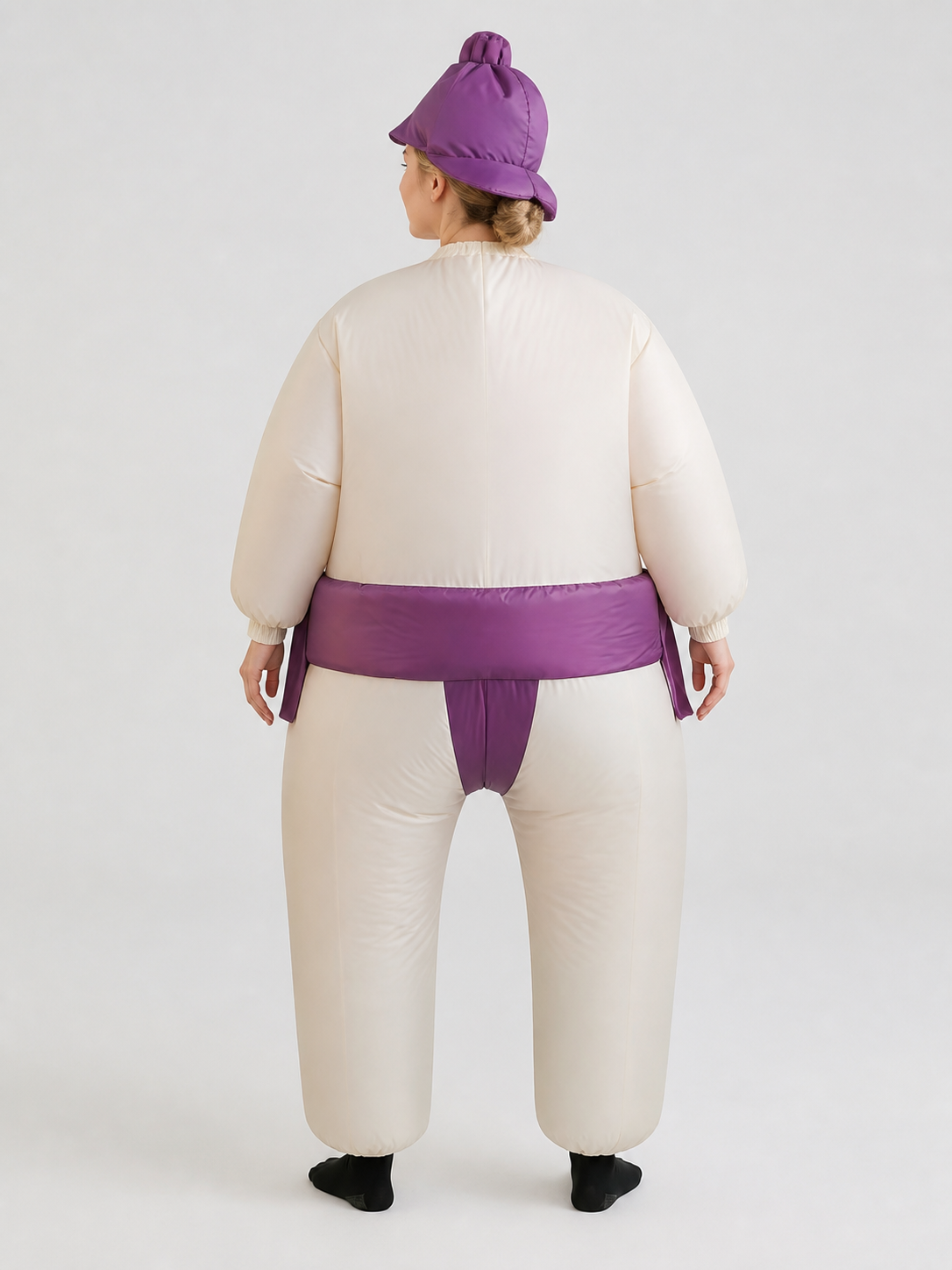 Inflatable Halloween Costume with Purple Hat and Smile