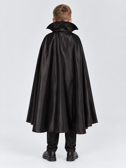Vampire Costume with Cape, Jabot, and Vest