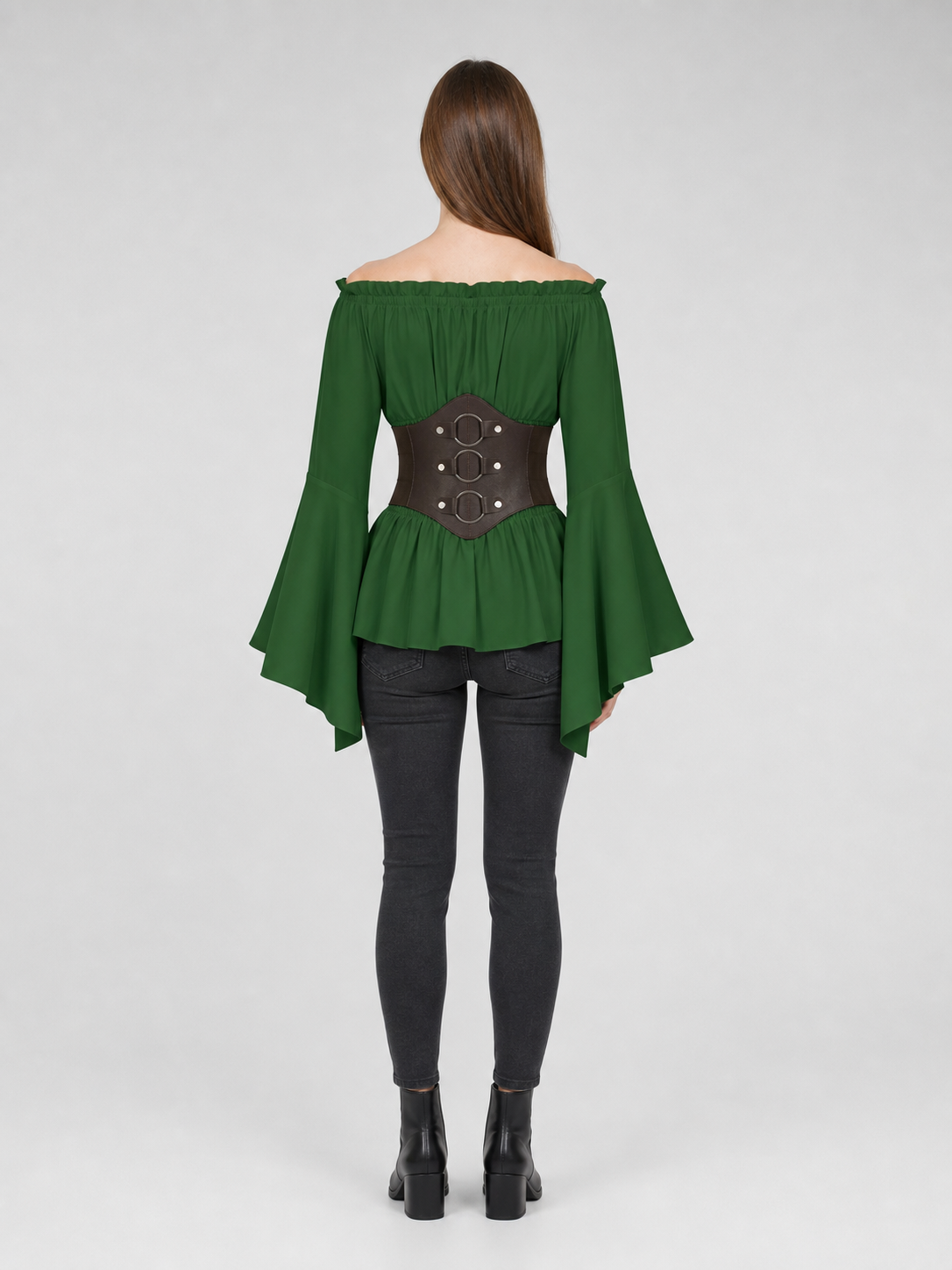 Renaissance-Style Costume Dress with Belt