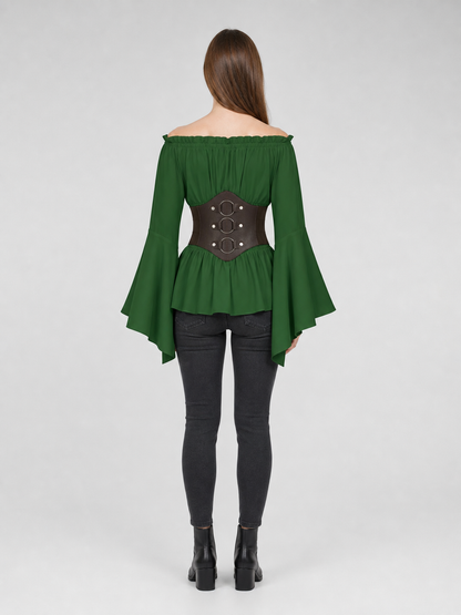 Renaissance-Style Costume Dress with Belt