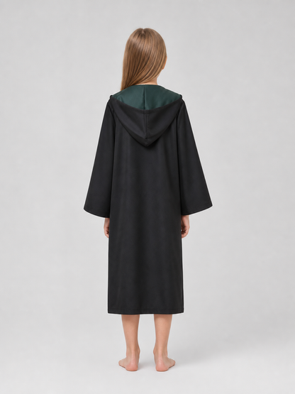 Wizard Costume: Hooded Robe with Tie