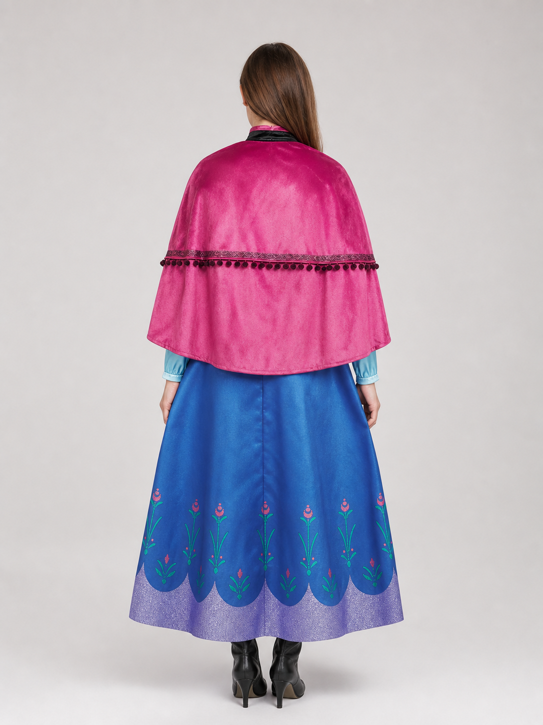 Fairytale Carnival Costume with Dress and Cape