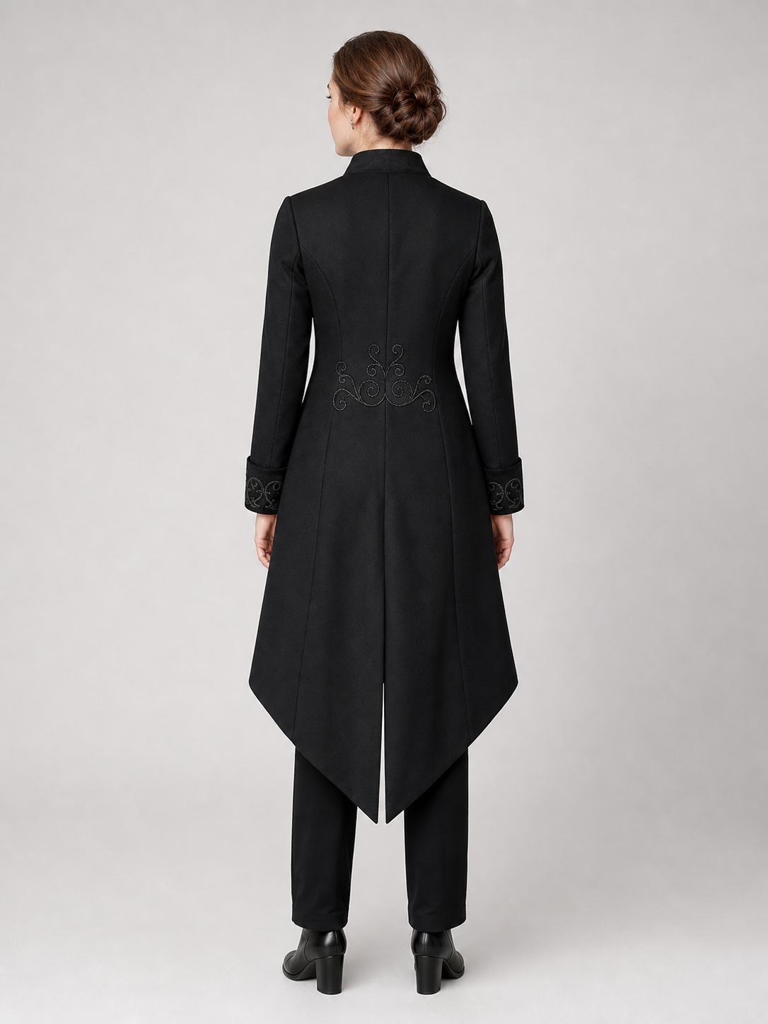 Carnival Gothic Frock Coat with Embroidery