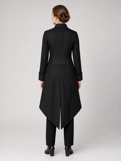 Carnival Gothic Frock Coat with Embroidery