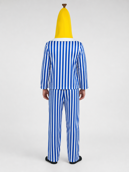 Striped Banana Costume for Halloween and Carnival