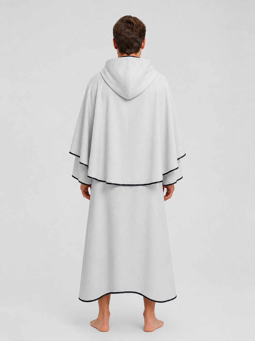 Death Reaper Hooded Cloak for Cosplay, White
