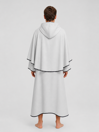 Death Reaper Hooded Cloak for Cosplay, White