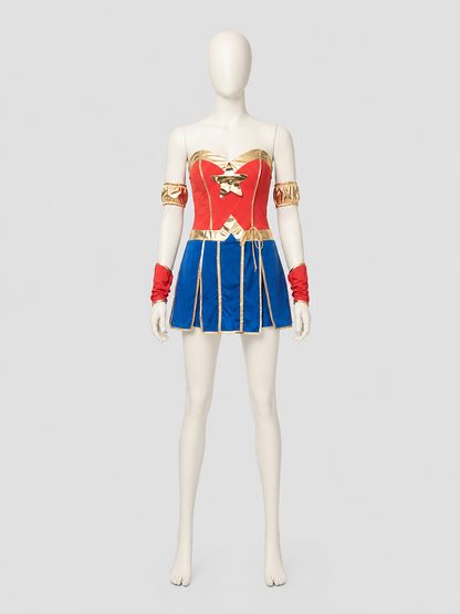 Wonder Woman Halloween Costume, M-XXL back view