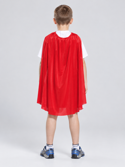 Kids' Warrior Carnival Costume with Red Cape