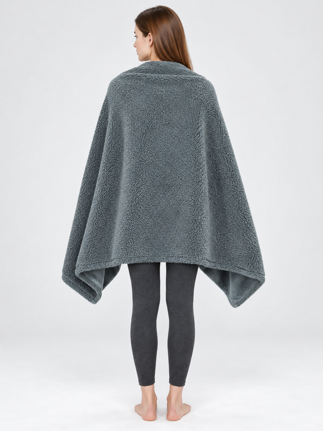 Reversible Pet Blanket, Gray back view
