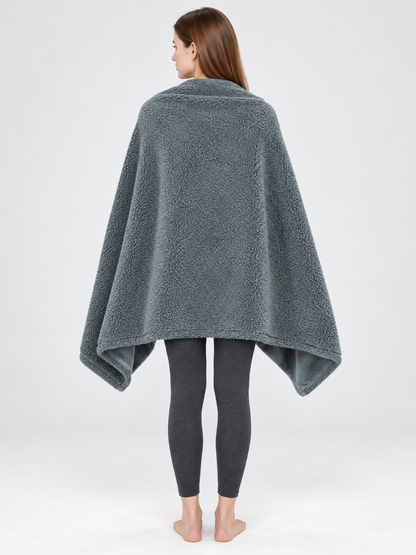 Reversible Pet Blanket, Gray back view