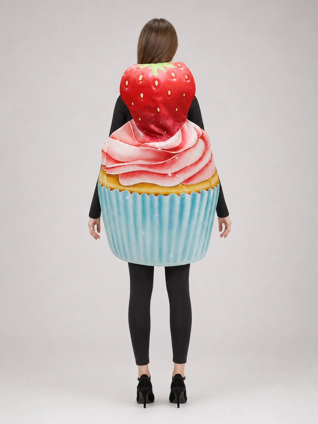 Cupcake Costume with Strawberry Hood