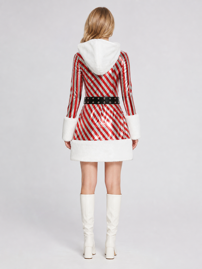 Christmas Hooded Costume Dress
